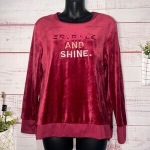 Kate Spade Sparkle & Shine Velour Pullover | Women’s Medium
